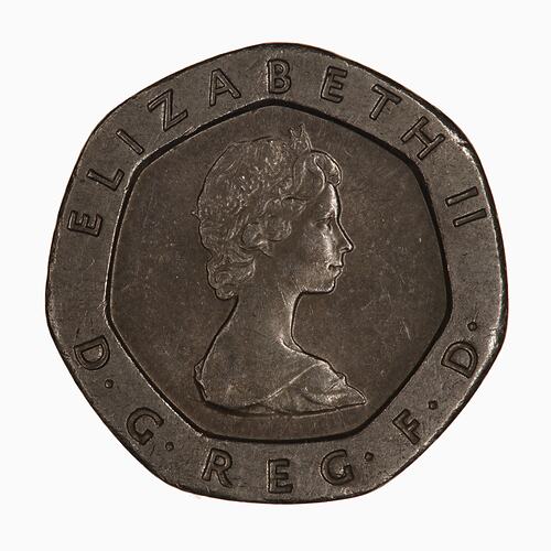Coin 20 Pence Elizabeth II Great Britain 1982
