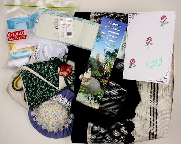 Sewing Kit - Seaford-Moana Craft Group, Black Saturday Bushfires, St Andrews, after Feb 2009
