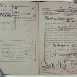 Australian Passport - 1945 Esma Banner