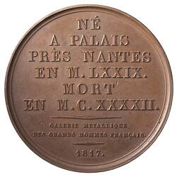 Medal - Pierre Abailard, France, 1817
