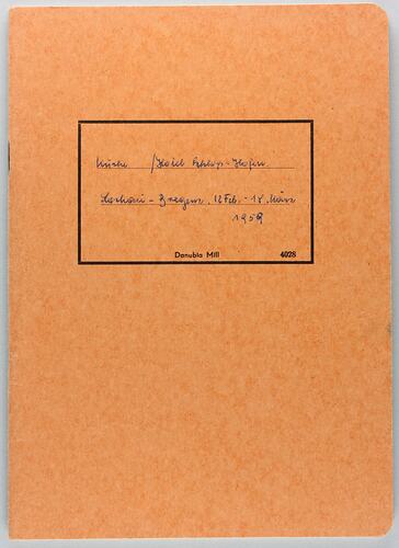 Notebook - Weaving Training, Dorothea Dunzinger