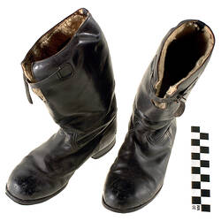 Flying Boots - Bedggood, Black Leather, George Rayner, circa 1938