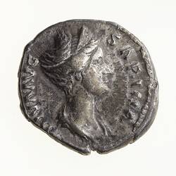 Coin - Denarius, Emperor Hadrian for Diva Sabina, Ancient Roman Empire, 137 AD