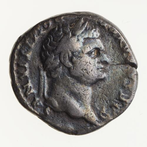 Coin - Denarius, Emperor Vespasian for Domitian, Ancient Roman Empire, 77-78 AD