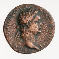 Coin - As, Emperor Domitian, Ancient Roman Empire, 88-89 AD