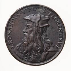 Electrotype Medal Replica - Leonardo da Vinci