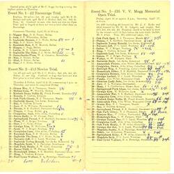 Program - Ballan Sheep Dog Club, 'Annual Trials', 1948