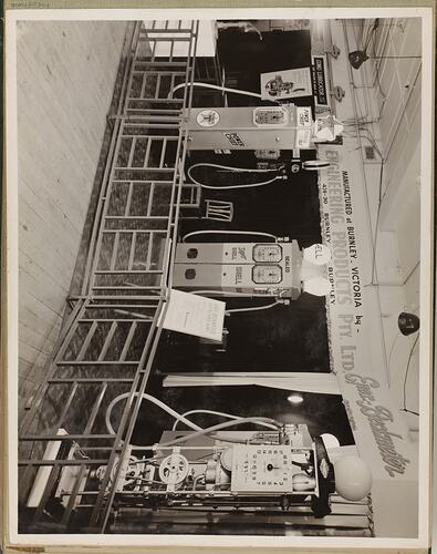 Monochrome photograph of an electrical petrol pump display,