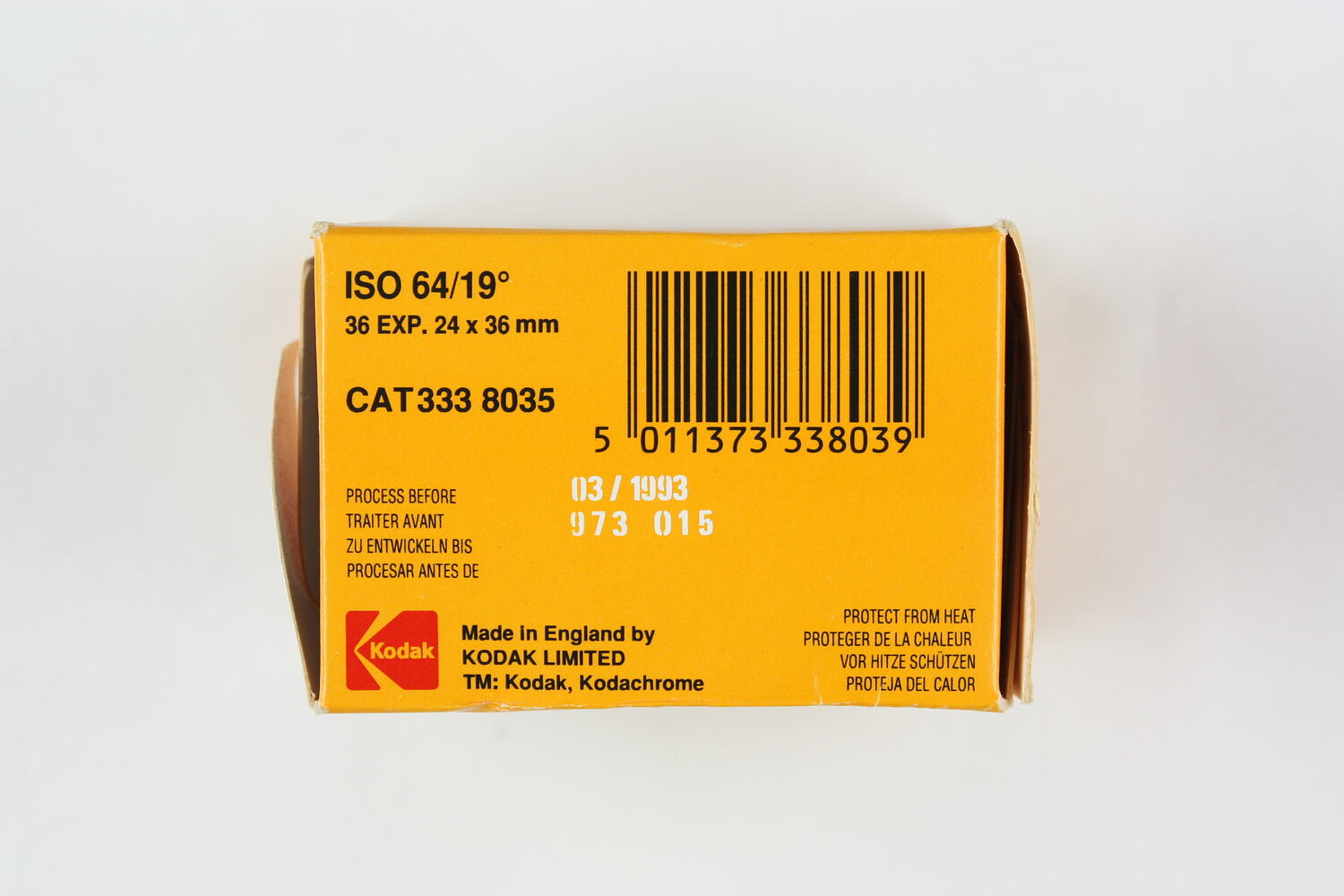 Box - Kodak Limited, 'Kodachrome 64', 135 film cartridge, 36