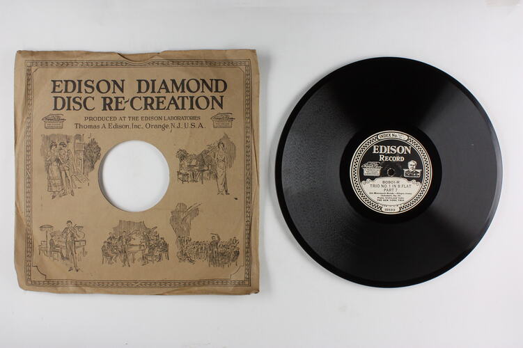 Disc Recording - Edison, Double-Sided, 'Trio No. 1 In B Flat Part 7' and 'Trio No. 1 In B Flat Part 8', 1928-1929