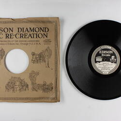 Disc Recording - Edison, Double-Sided, 'Trio No. 1 In B Flat Part 7' and 'Trio No. 1 In B Flat Part 8', 1928-1929