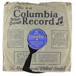Disc Recording - Columbia Graphophone Co., Double-Side, 'Cavalleria Rusticana, Intermezzo' & 'William Tell, Overture (in three parts)', 1920-mid 1930s