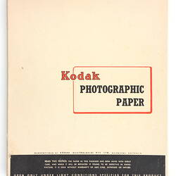 Box - 'Kodak Photographic Paper', Kodak Australasia Pty Ltd, circa 1950s