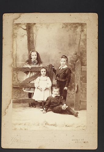 Alice, Jack, Bert & Jessie Lawrey, Kinglake, circa 1900