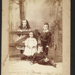 Alice, Jack, Bert & Jessie Lawrey, Kinglake, circa 1900