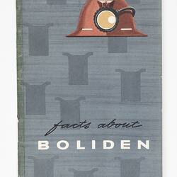 Front cover with illustration and printed text.