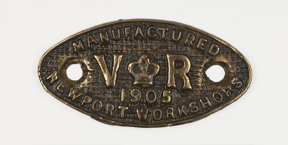 Locomotive Plate - VR Workshops, 1905