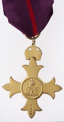 Breast Badge - Officer of the Most Excellent Order of the British Empire, Great Britain, 1917 - Reverse