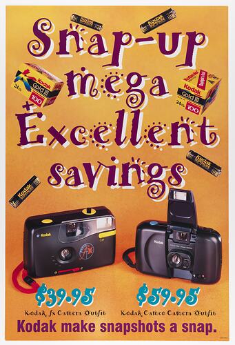 Poster - Kodak Australasia Pty Ltd, 'Snap-Up Mega Excellent Savings', 1994-1995