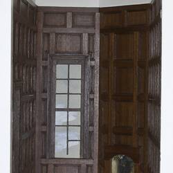 Dolls' House - F.A. Clemons, 'Pendle Hall', 1940s, Room 15, Bathroom, Ceiling
