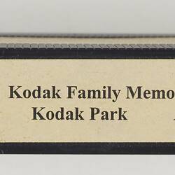 Videotape - Eastman Kodak Company, 'Kodak Family Memories/AIDS Quilt', Kodak Park, 6 Apr 1999