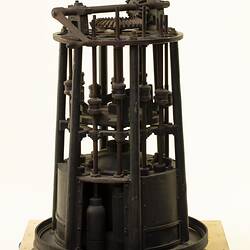 Stamp Battery Model - King & Howland's Patent Sprial Lift, 12-Head, Victoria, 1858