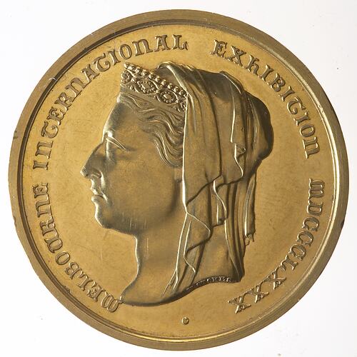 Medal - Melbourne International Exhibition, Gold, 1880 AD