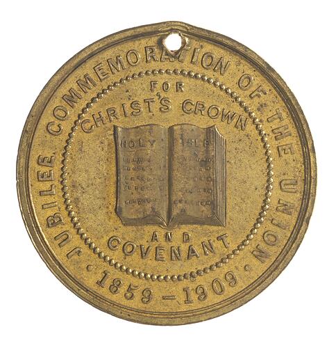 Medal - Jubilee of Presbyterian Church in Victoria, 1909 AD