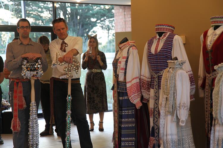 Members Of The Lost Clog Folk Ensemble With Wolf Lagerphone, Maroondah Art Gallery, Ringwood