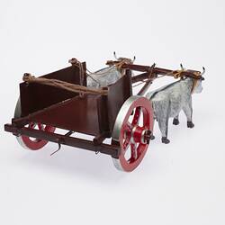 Agricultural Model - Cart & Bullocks, Domenico Annetta, Melbourne, circa 1994
