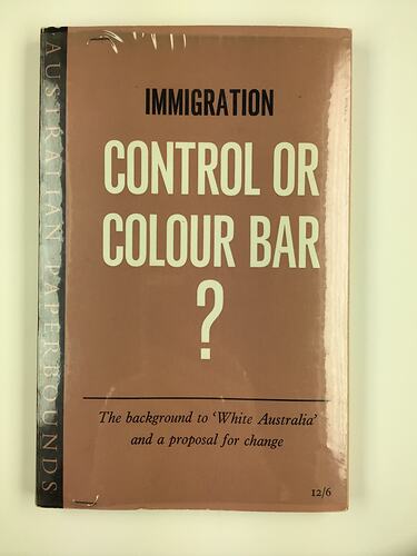 Book - 'Immigration Control or Colour Bar?', Immigration Reform Group ...