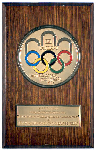 Award - 1976 Olympics