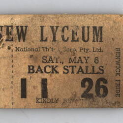 Ticket - New Lyceum National Theatre