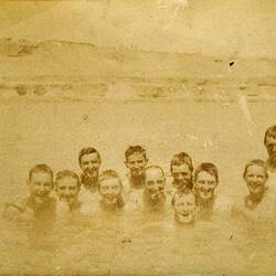 Photograph - AIF Personnel Swimming, Egypt, World War I, 1915-1916