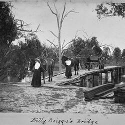 Photograph - Billy Brigg's Bridge, by A.J. Campbell, Victoria, circa 1895