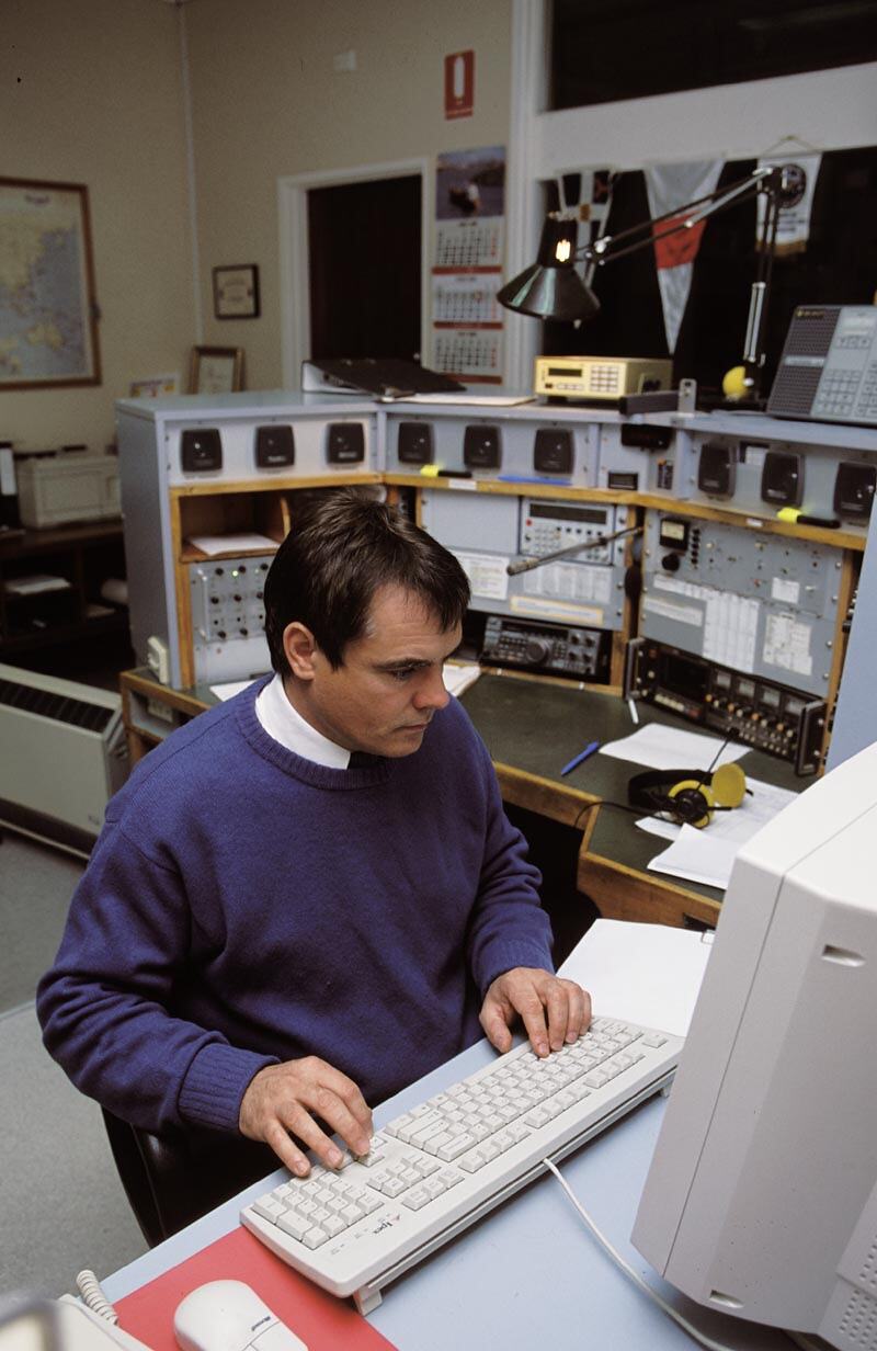 Slide Operator's Room, Melbourne Coastal Radio Station, Cape Schanck