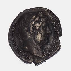 Coin - Denarius, Emperor Hadrian, Ancient Roman Empire, 125-132 AD