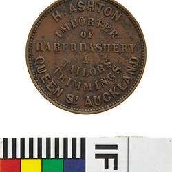 H. Ashton Token Halfpenny