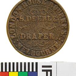 Token - 1 Penny, Cast, S. Deeble, Draper, Melbourne, Victoria, Australia, 1862