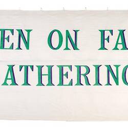 Icon - Banner, Women on Farms Gathering, Sea Lake, 1991
