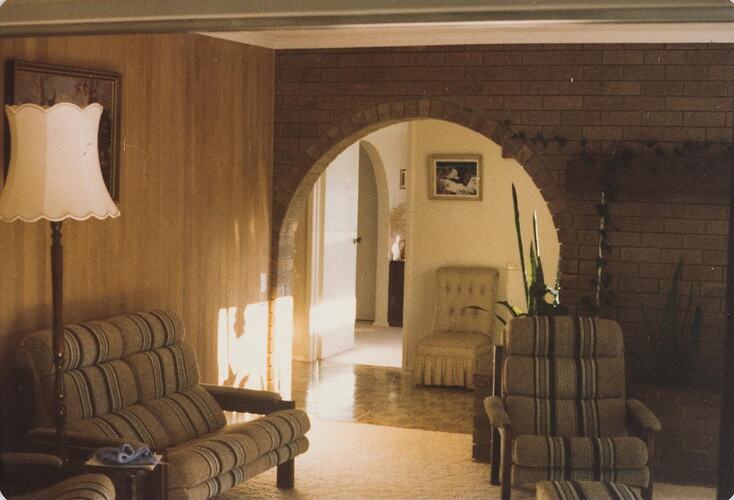 Digital Photograph - View of Lounge Room, Family Home, Dandenong North, circa 1977