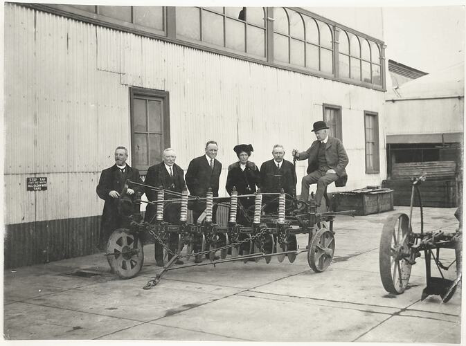 Photograph - HV McKay, S McKay & Group with a Cultivator
