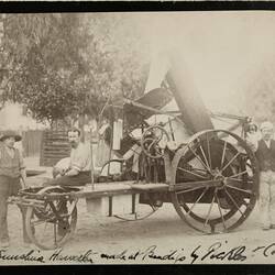 Photograph - Early Sunshine Harvester Made at Bendigo by Pickles & Company, Foster Studios, circa 1890