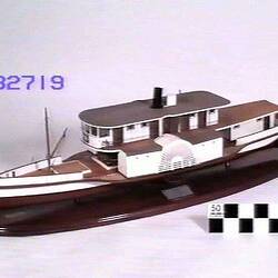 Paddle Steamer Model - PS Tyro, Murray River, Australia, 1872