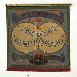 Banner for Australian Boot Trade, Ballarat Division (obverse), 1905