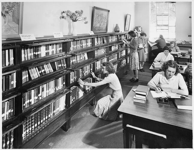 Emily McPherson College Library, Russell St., circa 1960s