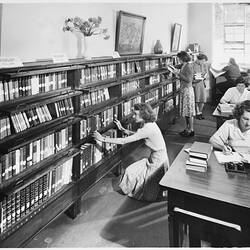 Negative - Emily McPherson College Library, circa 1947