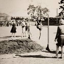 High Jump at Athletics, Melbourne Girls Grammar School, South Yarra, 1939