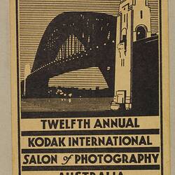 Leaflet - 'Twelfth Annual Kodak International Salon of Photography'
