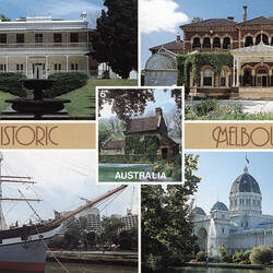 Postcard - 'Historic Melbourne', Australian Souvenirs & Marketing, Melbourne, 2003